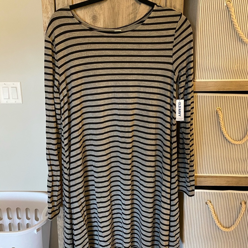 Bundle of 2 Flowy Long Sleeve Tshirt Dresses